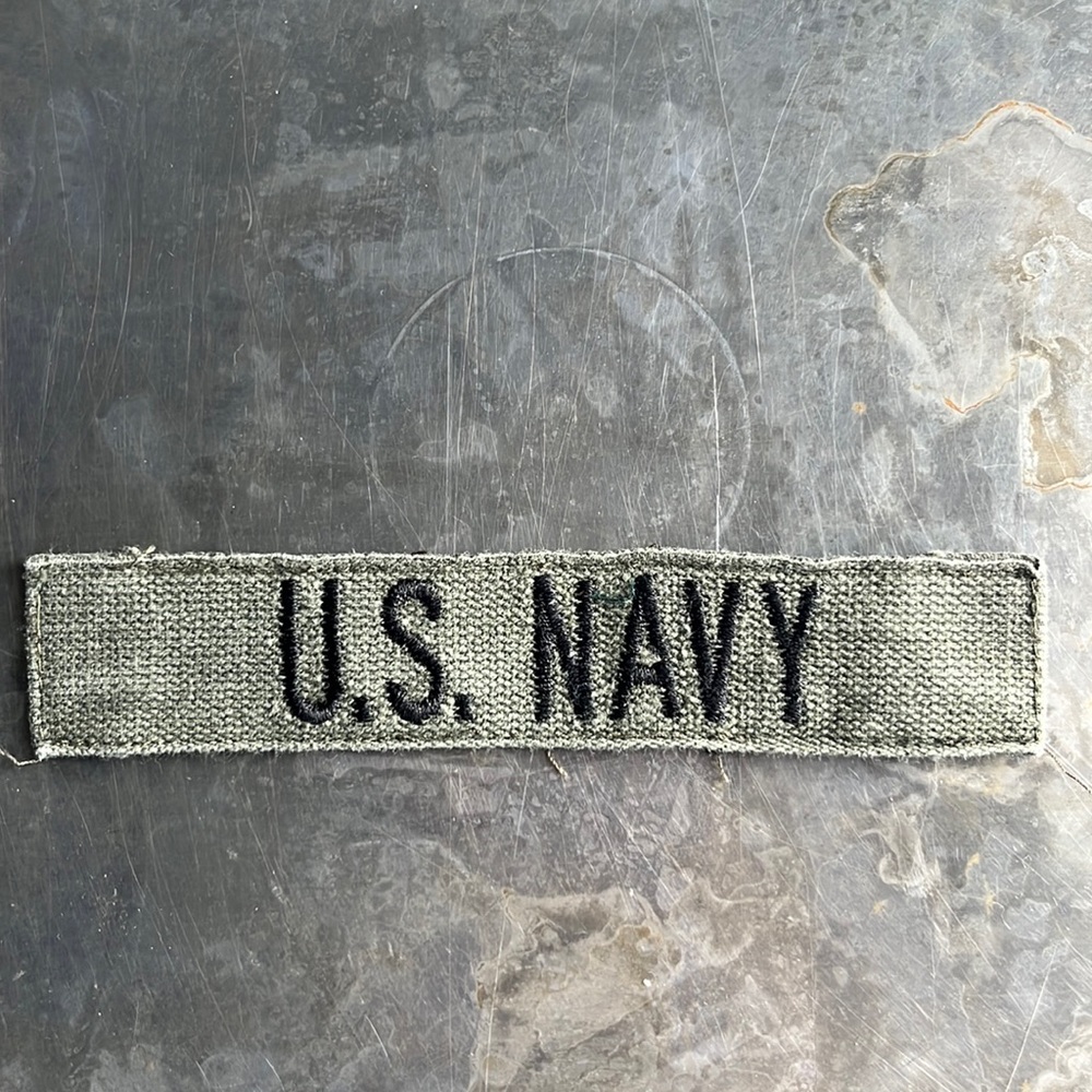 U.S. NAVY embroidered tape patch - vintage